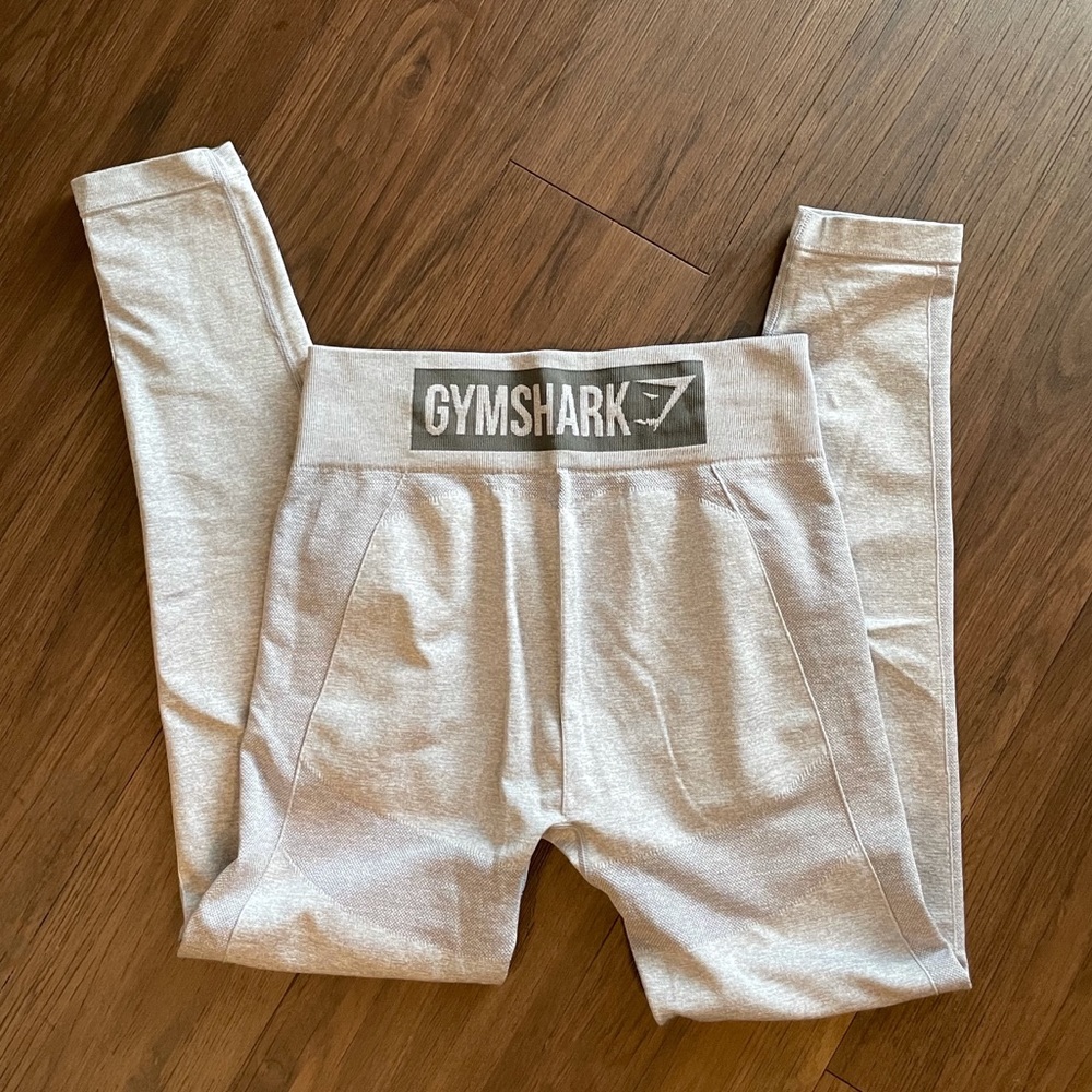 Gymshark Flex High Waisted Leggings - Blue/Grey LARGE